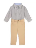 Baby Boy's Poplin Button-Down Shirtzie