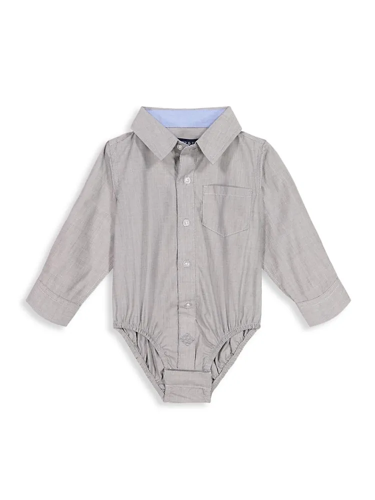 Baby Boy's Poplin Button-Down Shirtzie