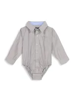 Baby Boy's Poplin Button-Down Shirtzie