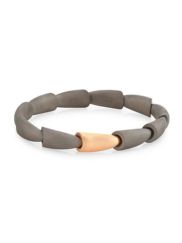 Calla 18K Rose Gold & Titanium Bracelet