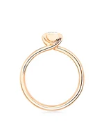 Classic Bouton 18K Rose Gold & Diamond Pavé Ring