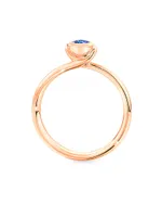 Bouton 18K Rose Gold & Blue Sapphire Ring