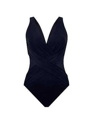 Illusionists Cross-Over One-Piece Swimsuit