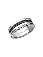 Unisex Quatre Black Edition 18K White Gold & PVD Ring