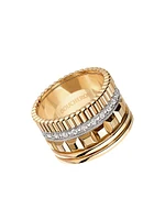 Unisex Quatre Radiant Edition Two-Tone 18K Gold & 0.51 TCW Diamond Ring