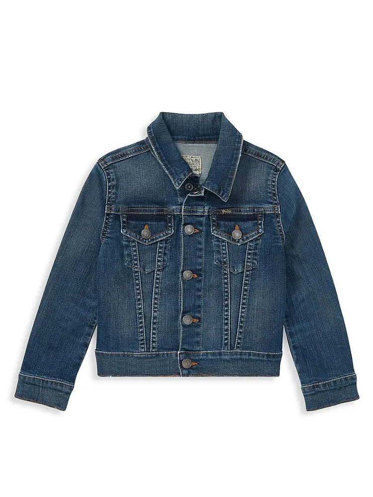 Little Girl's & Denim Trucker Jacket