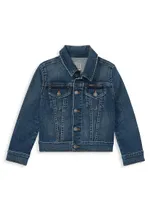 Little Girl's & Denim Trucker Jacket