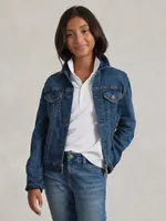 Little Girl's & Denim Trucker Jacket