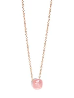 Nudo 18K Rose Gold & White Gold & Rose Quartz Pendant Necklace