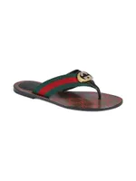 Kika Canvas Thong Sandals