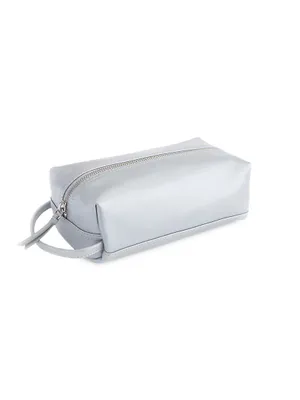Compact Leather Toiletry Bag