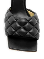 Quilted Leather Mules