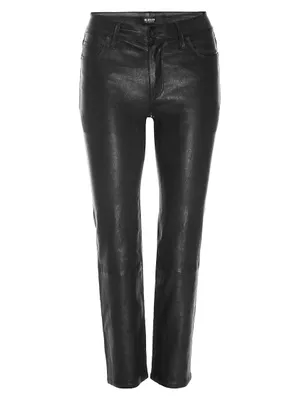 Nico Mid-Rise Cigarette Leather Pants