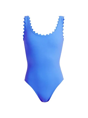 Ines Scallop-Neck One-Piece Swimsuit