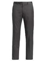 Virgin Wool Slim-Fit Pants