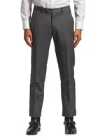 Virgin Wool Slim-Fit Pants