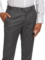 Virgin Wool Slim-Fit Pants