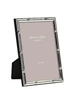 Slender Bamboo Silvertone Picture Frame