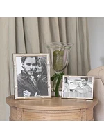 Slender Bamboo Silvertone Picture Frame