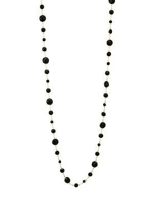 Lollipop® Long Lollitini 18K Yellow Gold & Onyx Necklace