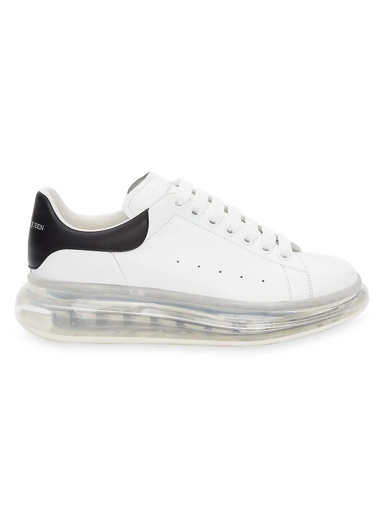Men's Oversized Gel Sole Leather Platform Sneakers