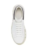 Men's Oversized Gel Sole Leather Platform Sneakers