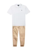 Little Boy's Cotton Poplin Jogger Pants