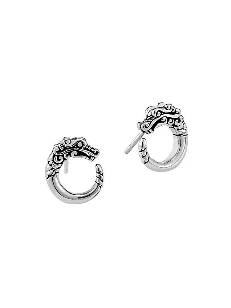 Naga Dragon Sterling Silver Dragon Stud Earrings