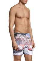 Bulldog Photographic Swim Trunks