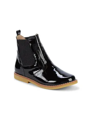 Girl's Patent Leather Booties