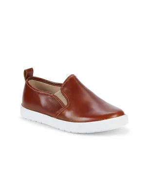 Baby's, Little Boy's & Classic Slip-On Leather Sneakers