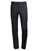 Slim-Fit Wool Trousers