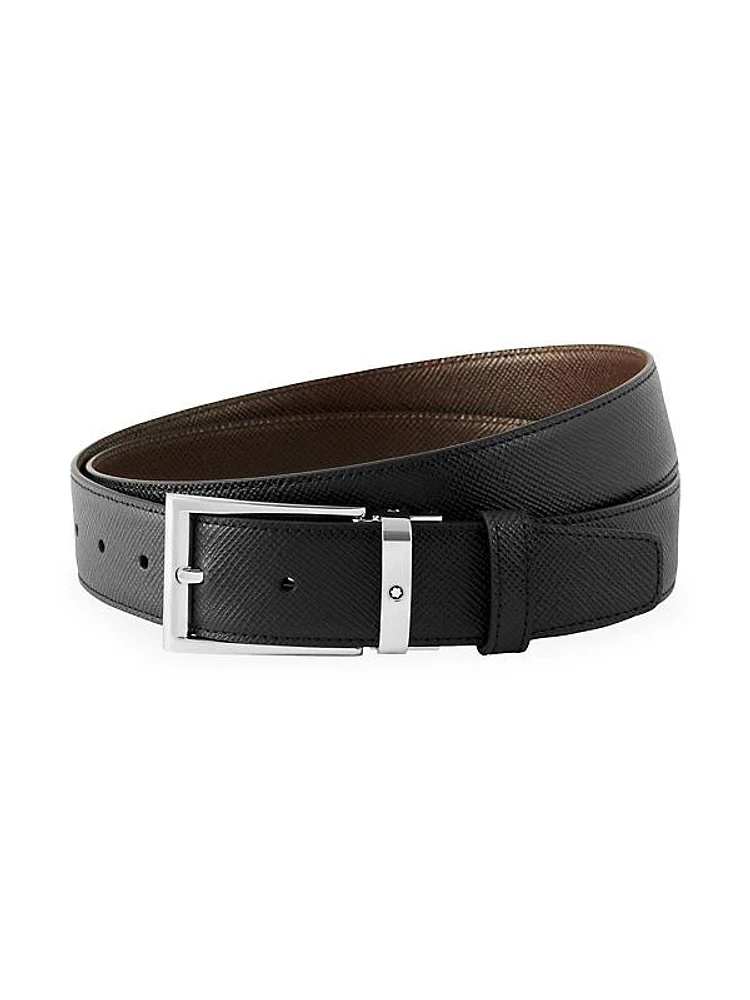 Trapeze Adjustable Cut-to-Size Reversible Leather Belt