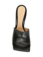 Stretch Leather Mules