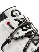 Portofino Logo Strap Leather Sneakers