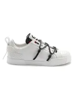 Portofino Logo Strap Leather Sneakers