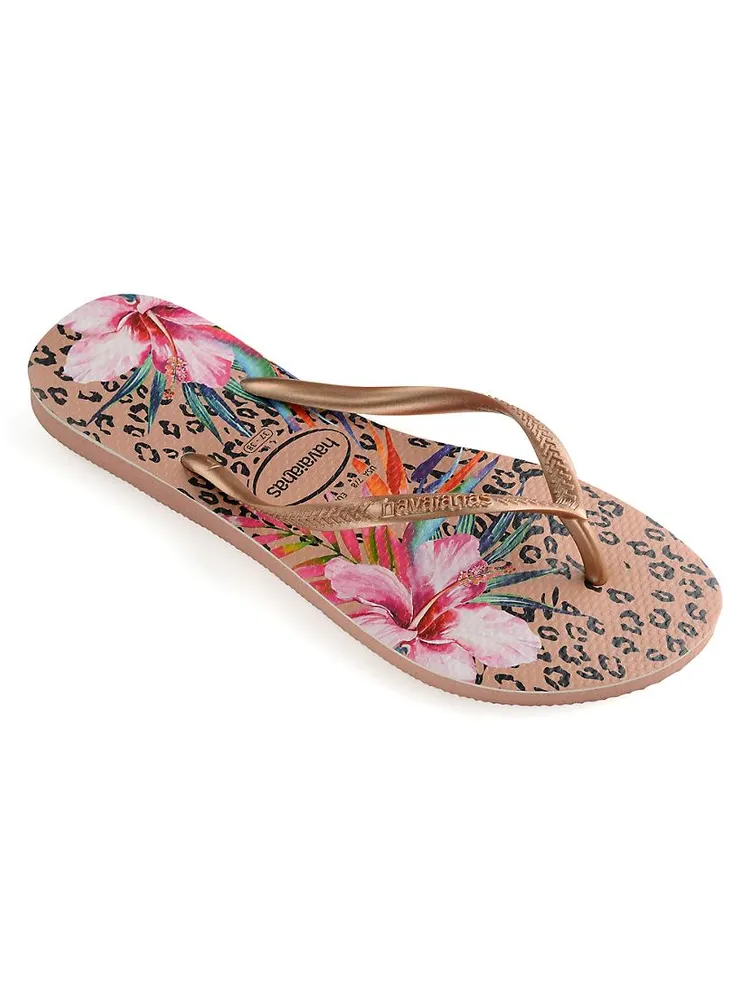 Baby's, Little Girl's & Slim Animal Floral Flip Flops