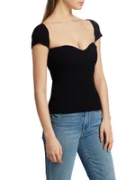 Ista Ribbed Corset Sweater