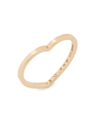 Antifer 18K Rose Gold Heart Ring