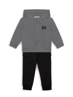 Baby Boy's Zip-Front Sweater