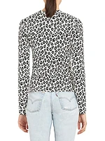 Leopard Print V-Neck Cardigan