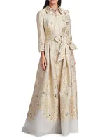 Brocade Shirt Gown