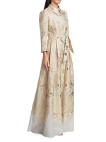 Brocade Shirt Gown