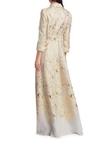 Brocade Shirt Gown