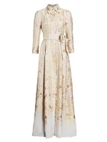 Brocade Shirt Gown