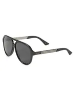 59MM Aviator Sunglasses