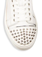 Vieira Spiked Leather Sneakers