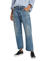 Distressed Boyfriend Jeans