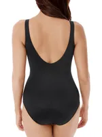 Illusion Circe V-Neck One-Piece Swimsuit