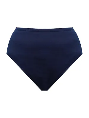 Solid Basic High-Waist Bikini Bottom